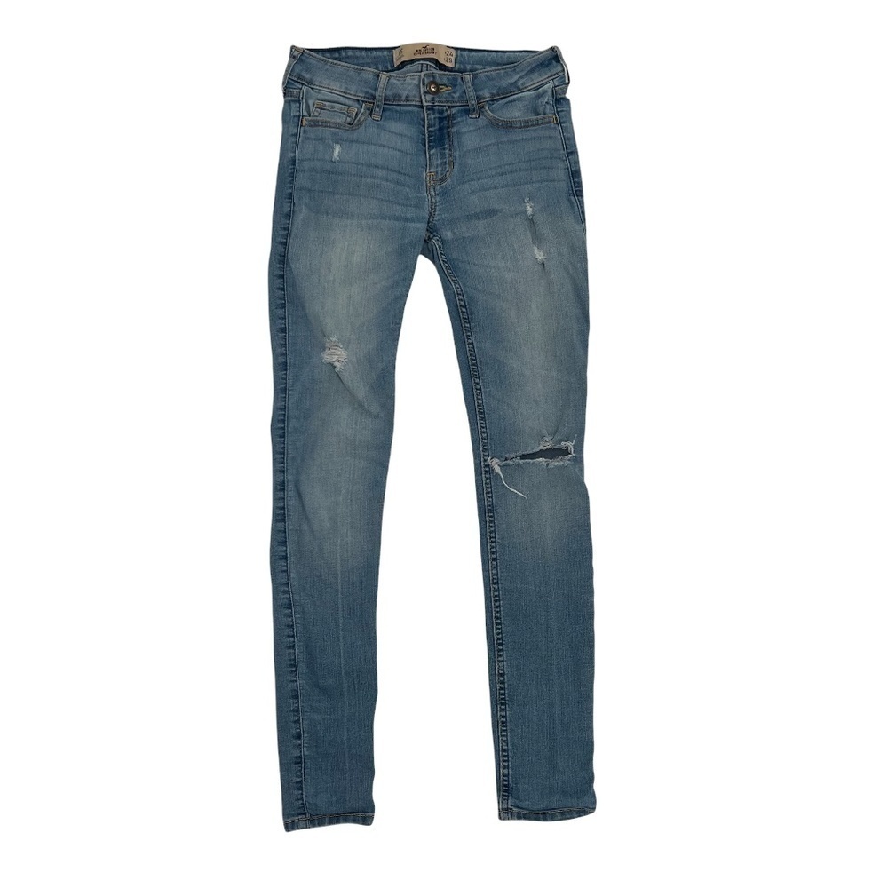Hollister Super Skinny Distressed Jeans Size 0 Short (24 x 29) Women’s